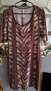NWT Bodycon dress in modern print